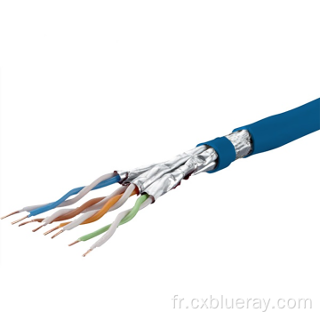 22AWG CABLE CAT 7 SFTP 23AWG PLENUM Network Ethernet LSZH 1000ft 100m1000MHz Prix par mètre Câble Cat7